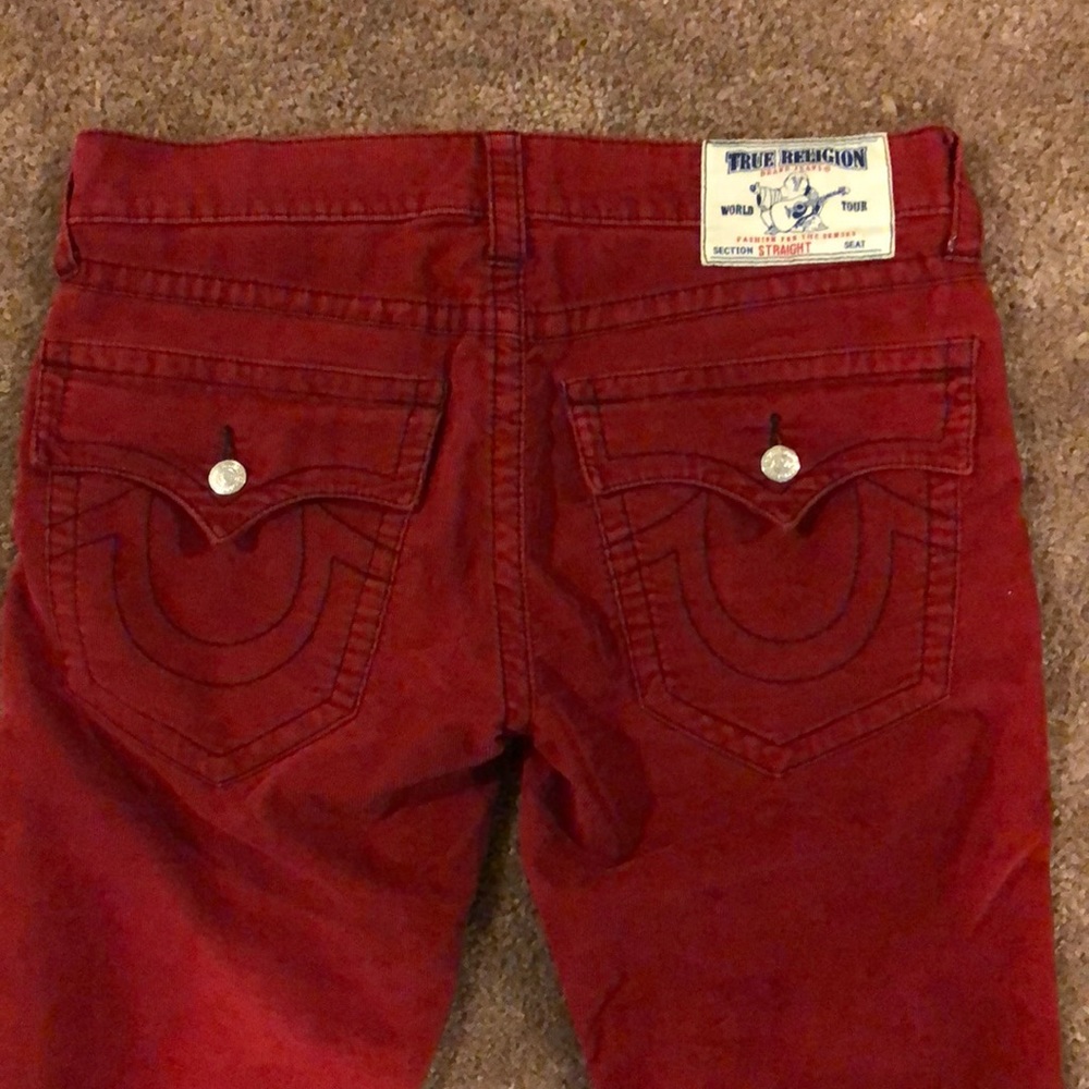 True Religion Corduroy Pants (RED)